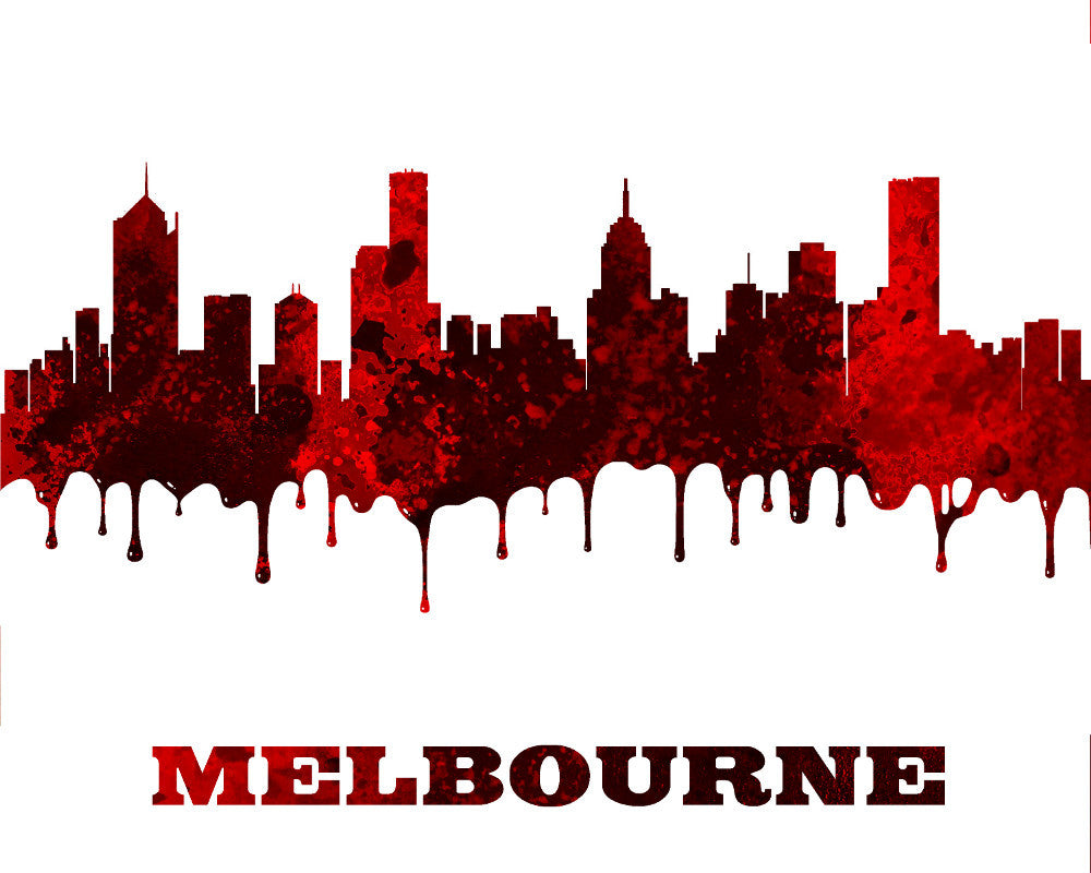 Melbourne Print Australia City Skyline Wall Art Poster - OnTrendAndFab