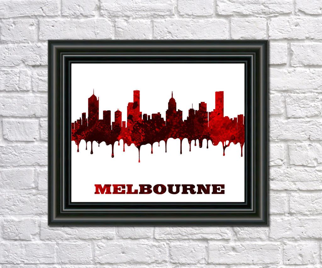 Melbourne Print Australia City Skyline Wall Art Poster - OnTrendAndFab
