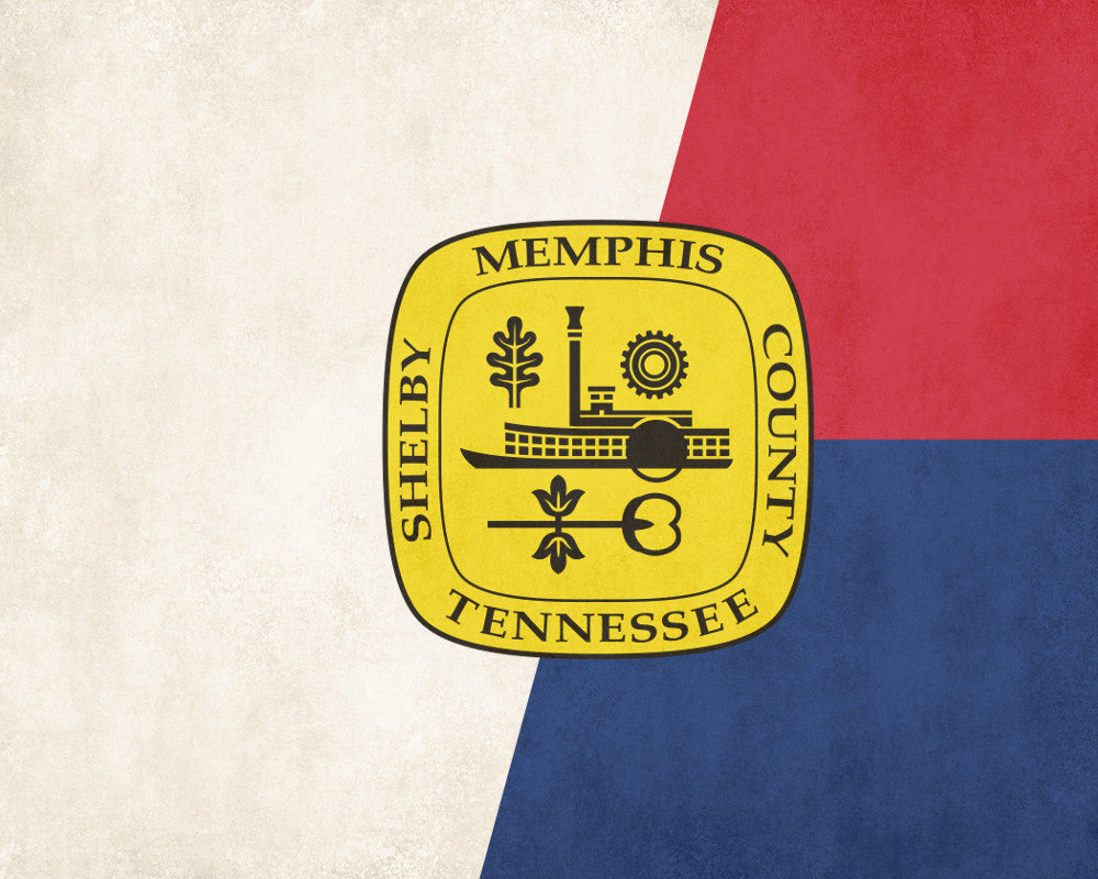 Memphis Tennessee City Flag Print