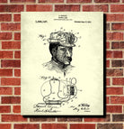 Lamp Patent Print Gold Rush Mining Poster