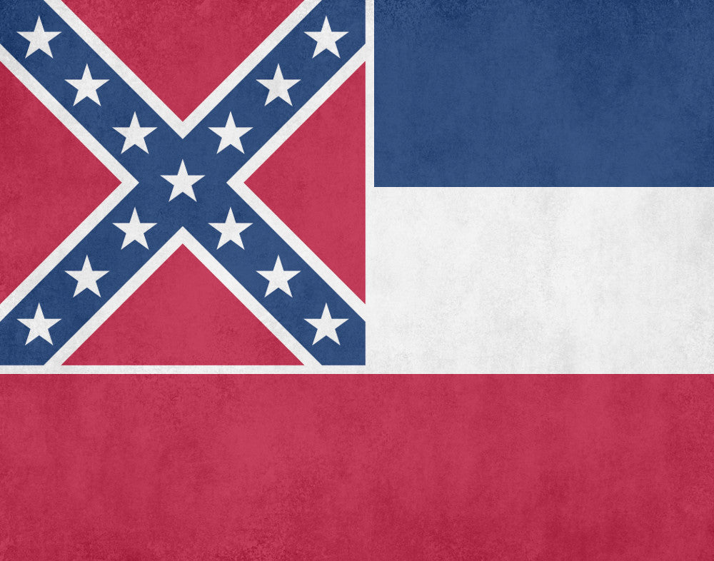 Mississippi State Flag Print