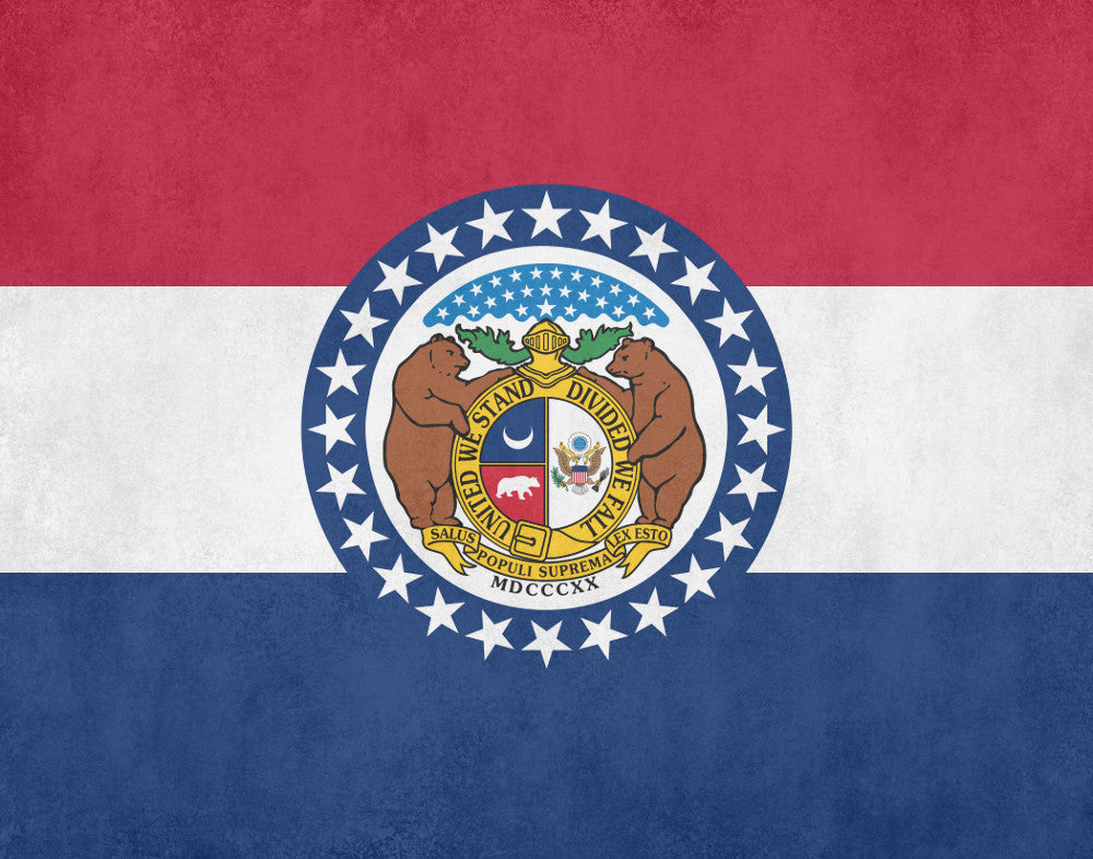 Missouri State Flag Print