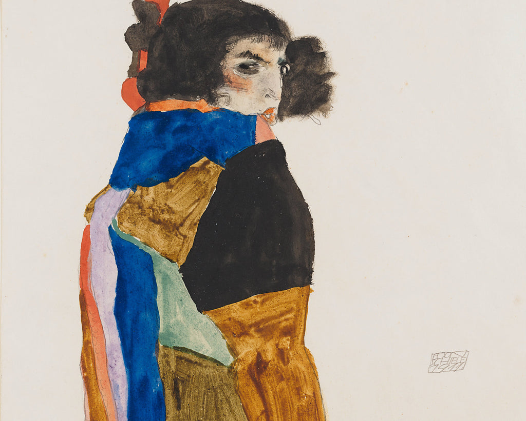 Moa, Cabaret Dancer, Egon Schiele Fine Art Print