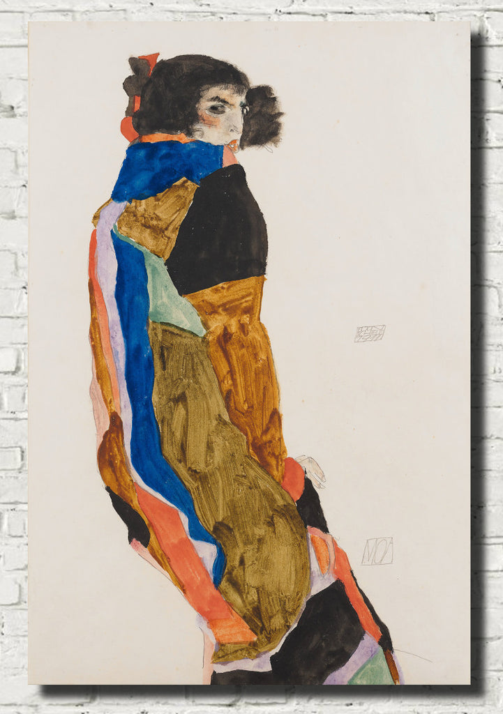 Moa, Cabaret Dancer, Egon Schiele Fine Art Print