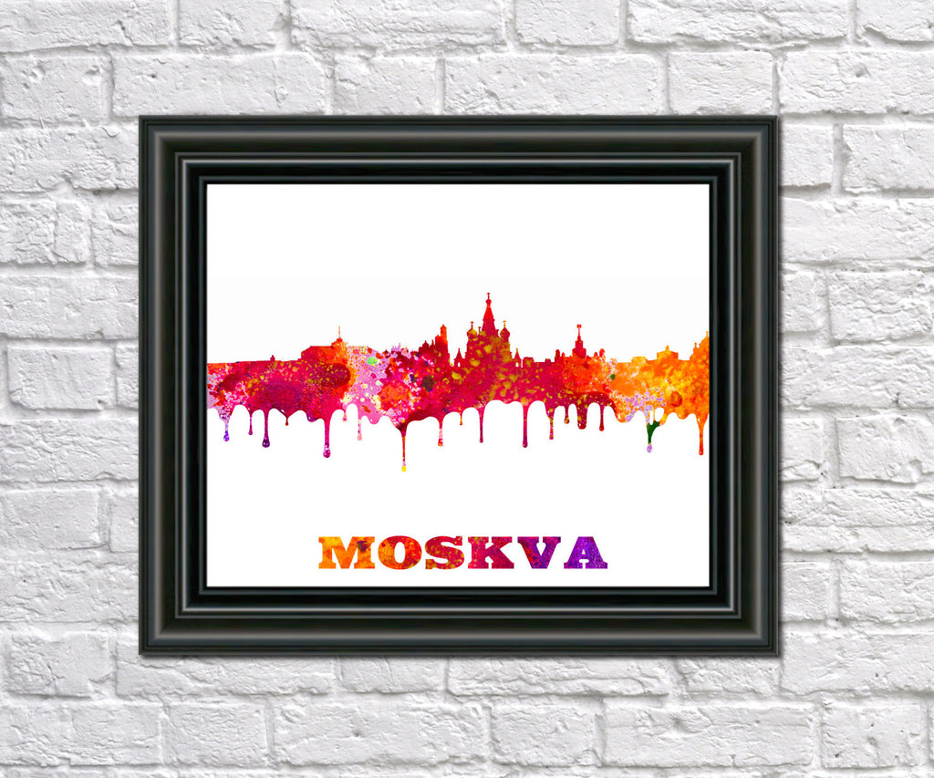Moscow City Skyline Print Wall Art Poster Russia - OnTrendAndFab