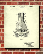 Space Capsule Patent Print NASA Astronaut Wall Art Poster