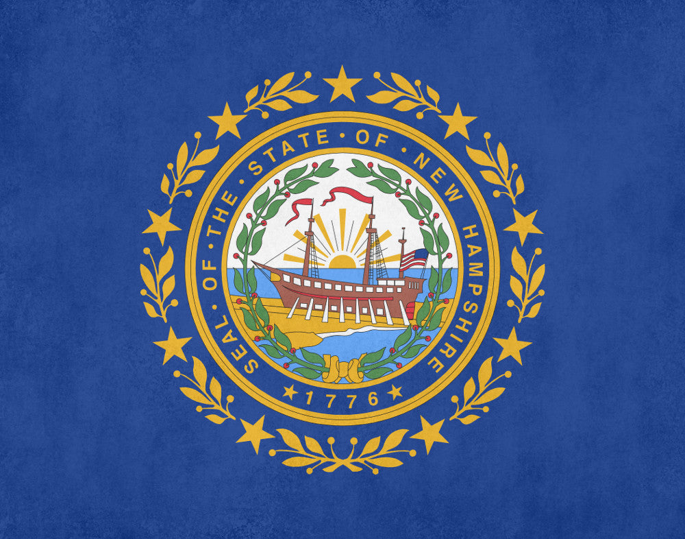 New Hampshire State Flag Print