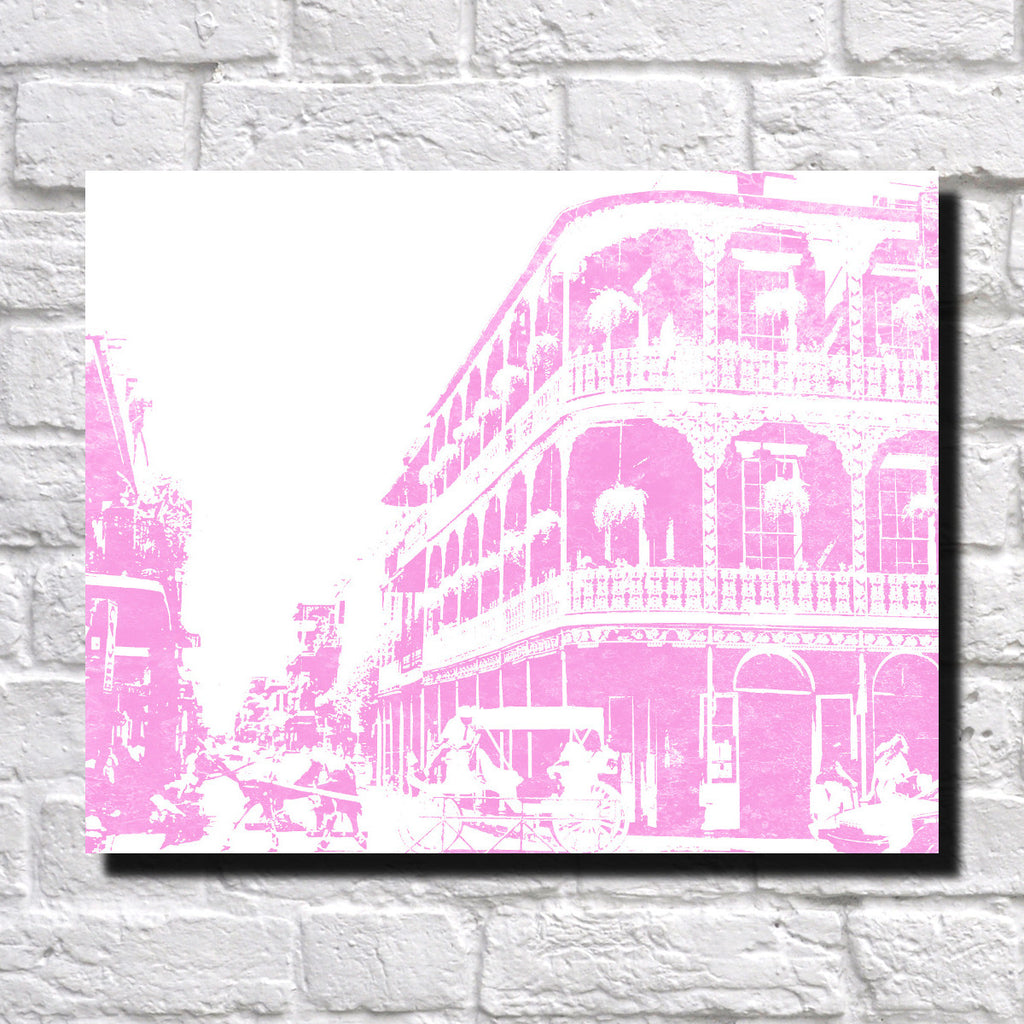 New Orleans Canal Street Print City Landscape Poster Feature Wall Art