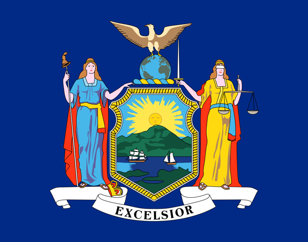 New York State Flag Print