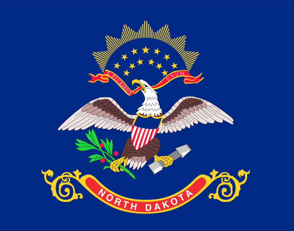 North Dakota State Flag Print