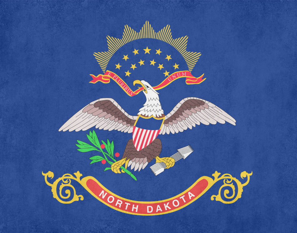 North Dakota State Flag Print