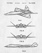 Northrop Patent Print Aircraft Blueprint Aviation Poster - OnTrendAndFab