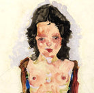 Egon Schiele Fine Art Print, Nude with Red Garters