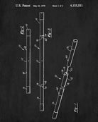 Nunchaku Patent Print Nunchuk Poster Martial Arts Wall Art - OnTrendAndFab