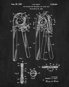 Nut Crackers Patent Print Cafe Blueprint Kitchen Decor