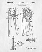 Nut Crackers Patent Print Cafe Blueprint Kitchen Decor