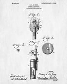 Opthalmoscope Blueprint Eye Doctor Patent Print Optician Poster - OnTrendAndFab