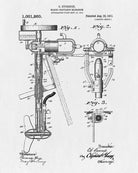 Outboard Motor Patent Print Boating Blueprint Outdoors Poster - OnTrendAndFab