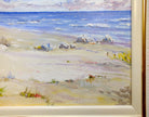 Beach Seascape Vintage Oil Painting Signed Framed Ontario Landscape