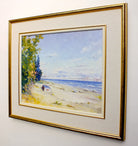 Beach Seascape Vintage Oil Painting Signed Framed Ontario Landscape