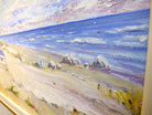 Beach Seascape Vintage Oil Painting Signed Framed Ontario Landscape