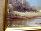 Pair of Paintings Vintage Oil Paintings Signed Framed Australian Landscape