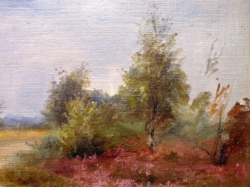 English Landscape Vintage Oil Painting Framed Yorkshire Scene