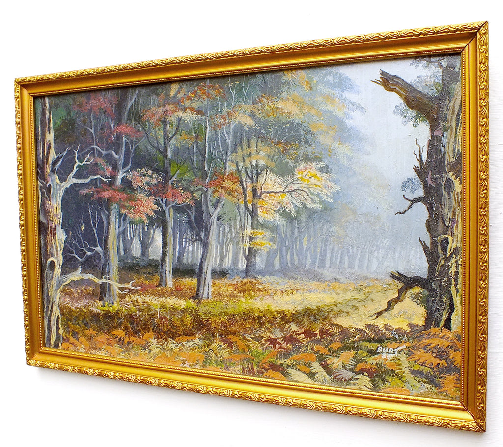 Sherwood Forest Vintage Oil Painting English Landscape Framed Signed