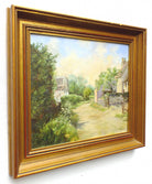 Country Lane English Country Landscape Oil Painting Oxfordshire Signed Framed