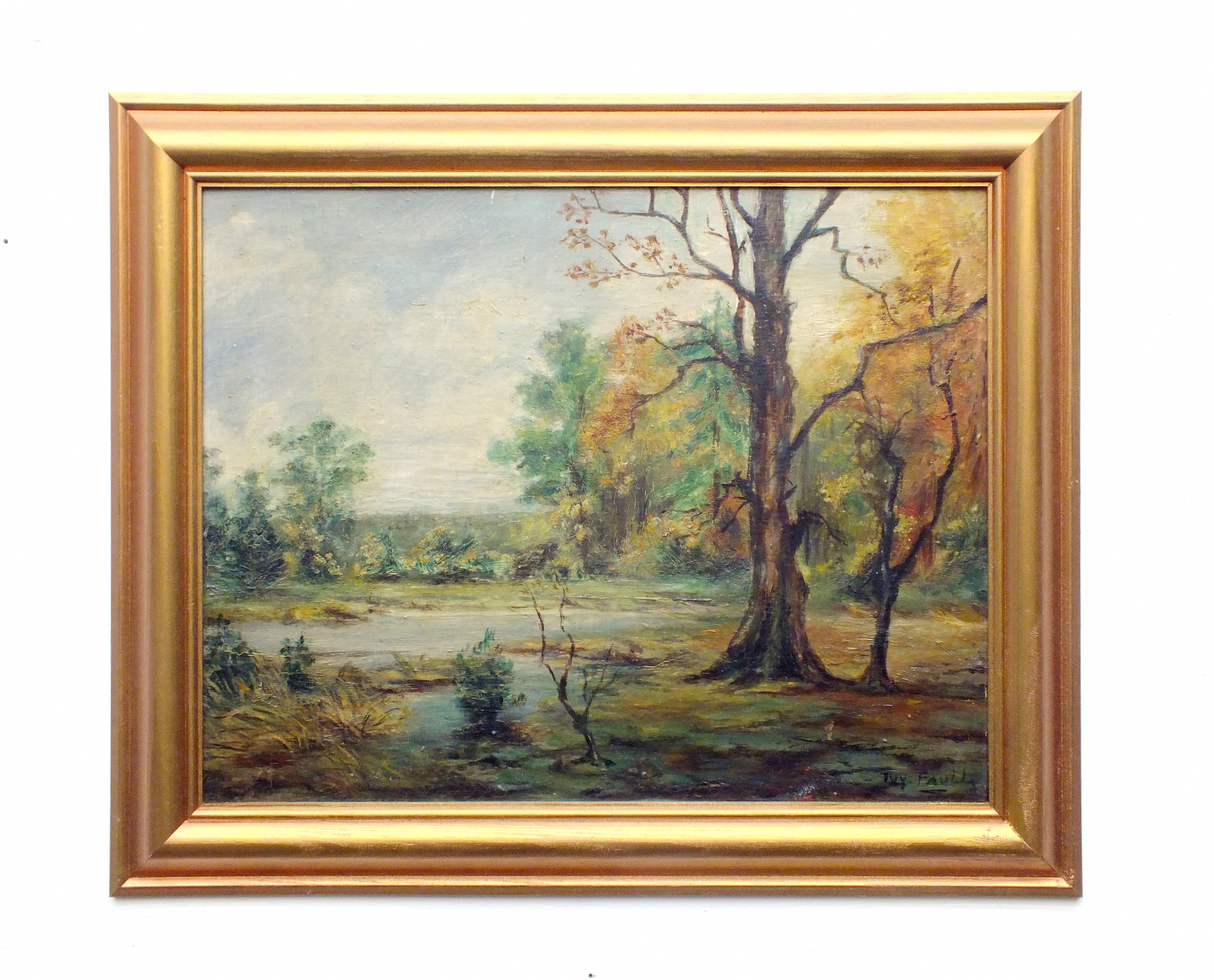Cumbria Forest English Landscape Oil Painting Framed