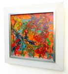 Framed Abstract Painting Original Acrylic Wall Art Canvas