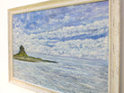 Holy island Original Framed Coastal Painting Seascape by Andi Lucas