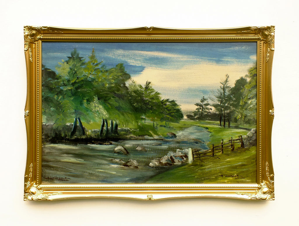 English Landscape Oil Painting Littondale Yorkshire Dales