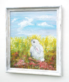 Cute Rabbit Original Framed Painting by Andi Lucas