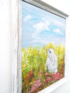 Cute Rabbit Original Framed Painting by Andi Lucas