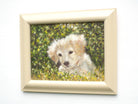 Yellow Labrador Puppy Original Framed Dog Painting by Andi Lucas