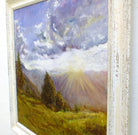 Tyrolean Sunrise Austrian Landscape Oil Painting by Andi Lucas