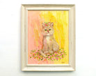 Cute Cat Original Framed Painting by Andi Lucas