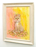 Cute Cat Original Framed Painting by Andi Lucas