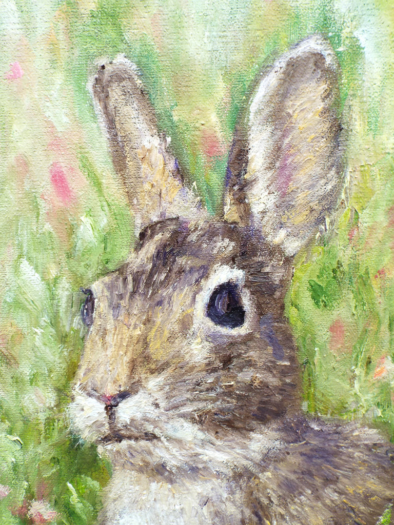 Hare Original Framed Wildlife Painting by Andi Lucas