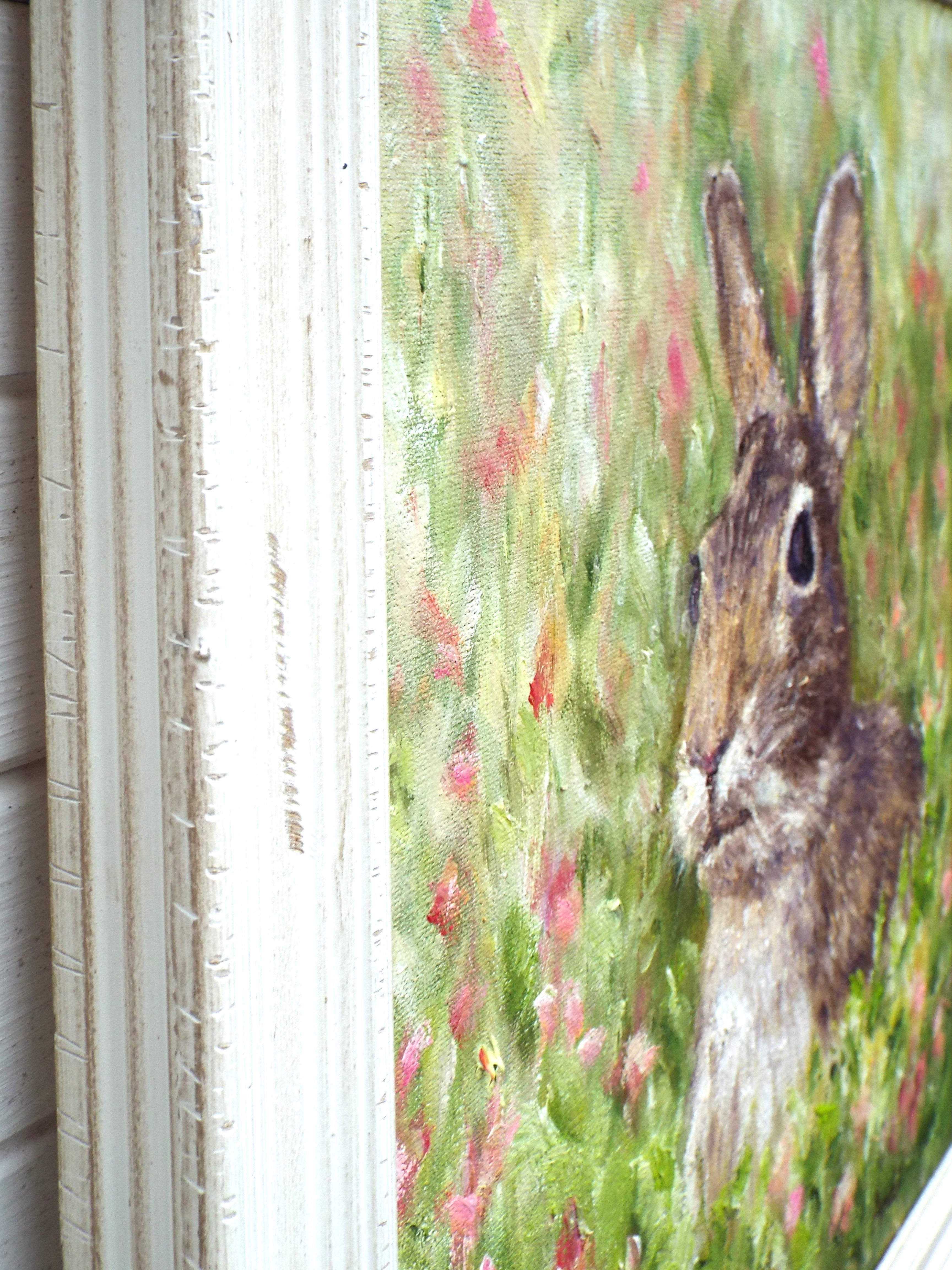 Hare Original Framed Wildlife Painting by Andi Lucas