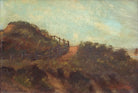 Antique Oil Painting Coastal Landscape Framed Seascape Painting 1930s