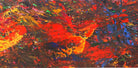 Original Painting James Lucas, Red Thunder Abstract