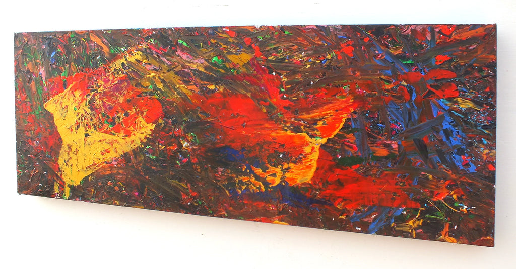 Original Painting James Lucas, Red Thunder Abstract