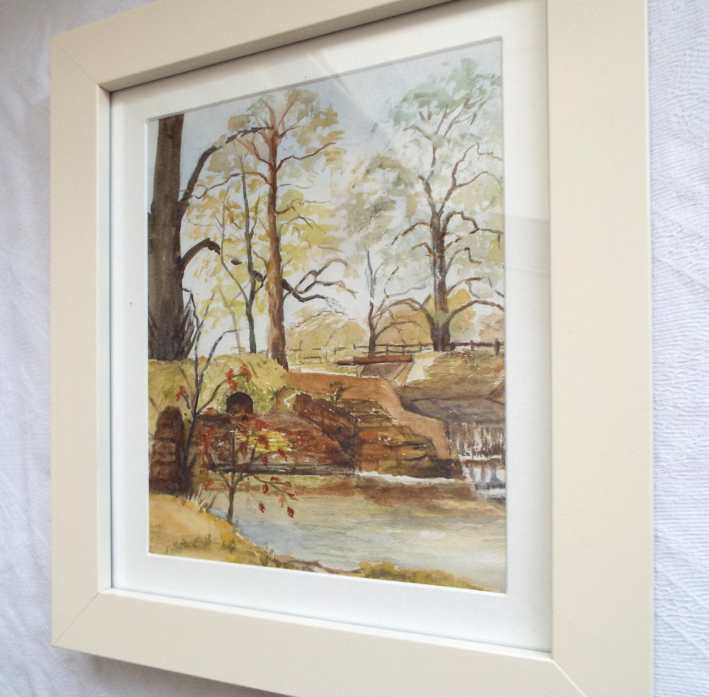 Redbridge Wentworth Landscape Watercolour Painting Framed