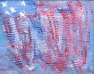 Stars and Stripes Abstract Framed Painting