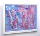 Stars and Stripes Abstract Framed Painting