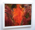 Red Abstract Framed Painting