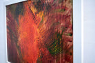 Red Abstract Framed Painting