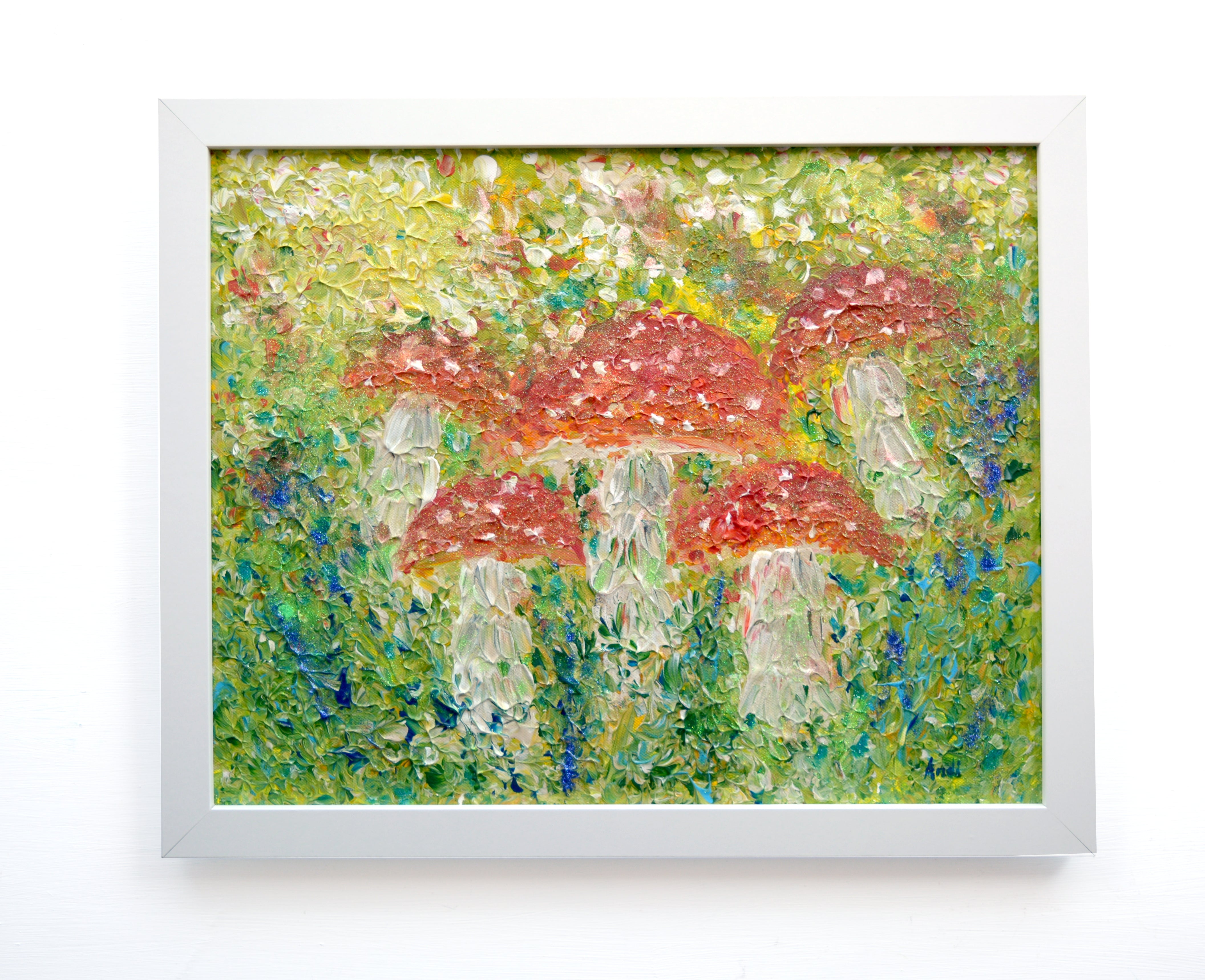 Magic Mushrooms Original framed Painting